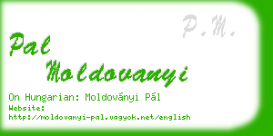pal moldovanyi business card